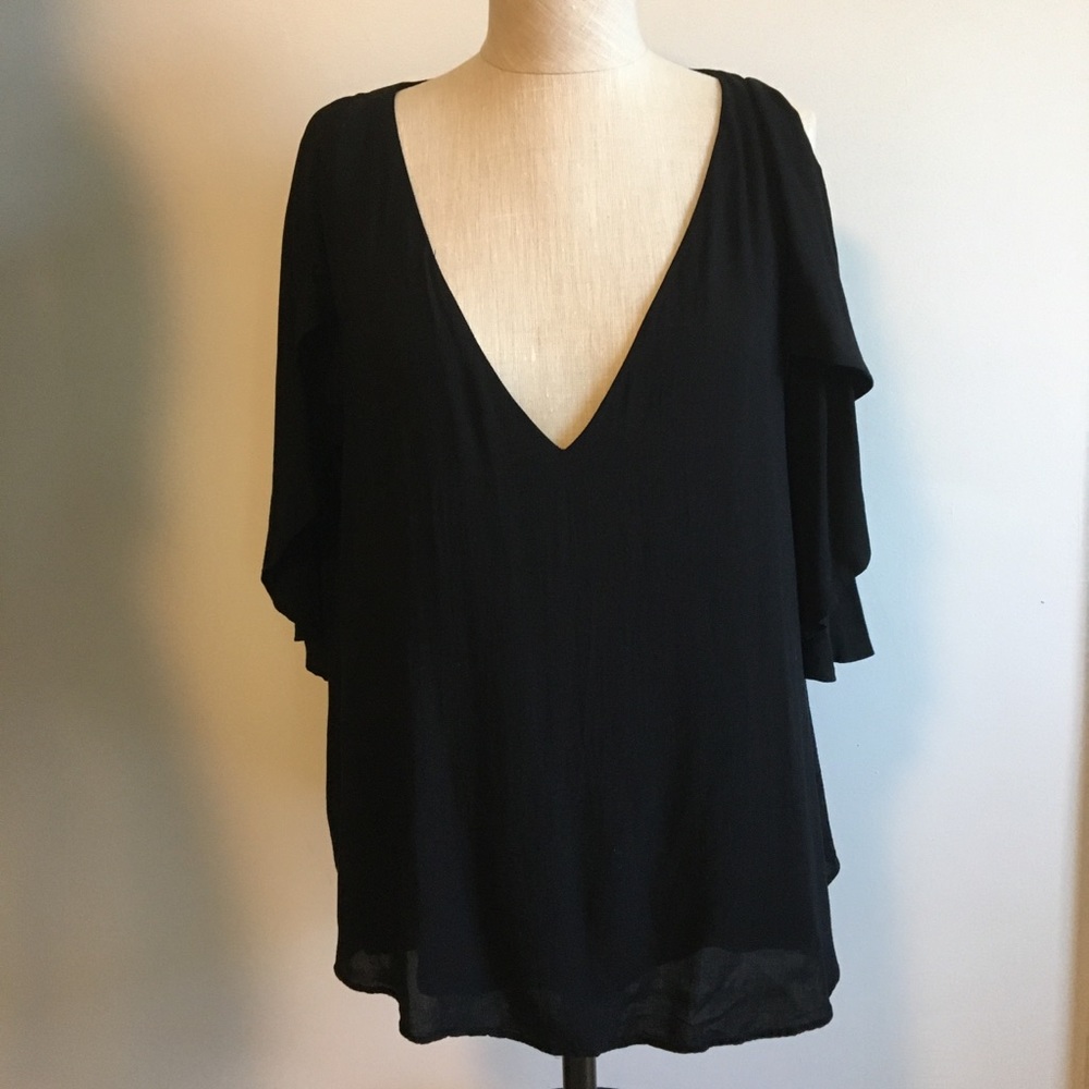 Urban Outfitters silence + noise top black size m